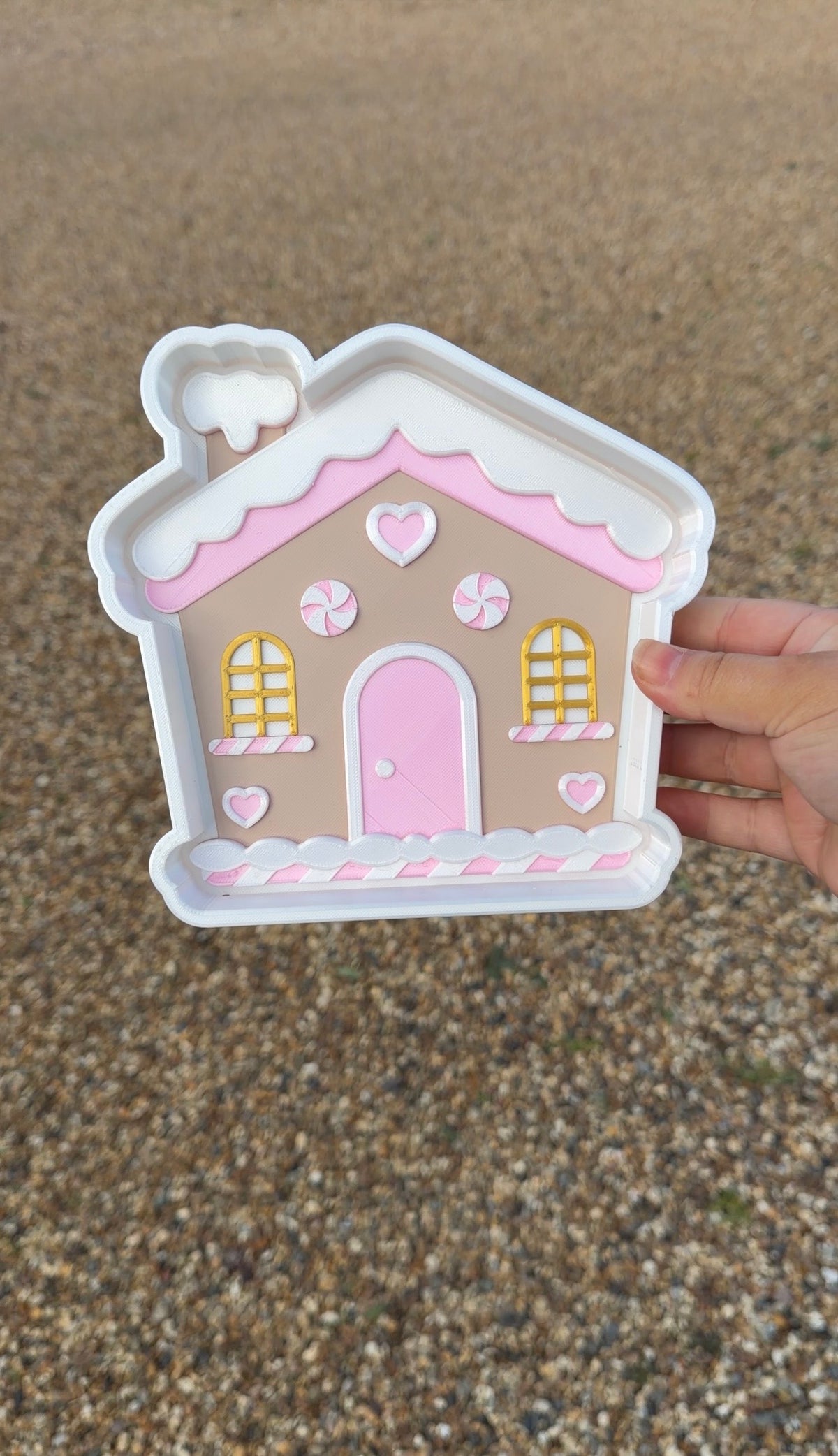 Gingerbread house tray