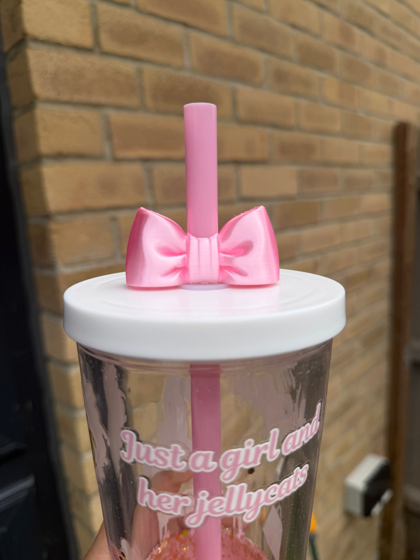 Bow silk 3d straw topper