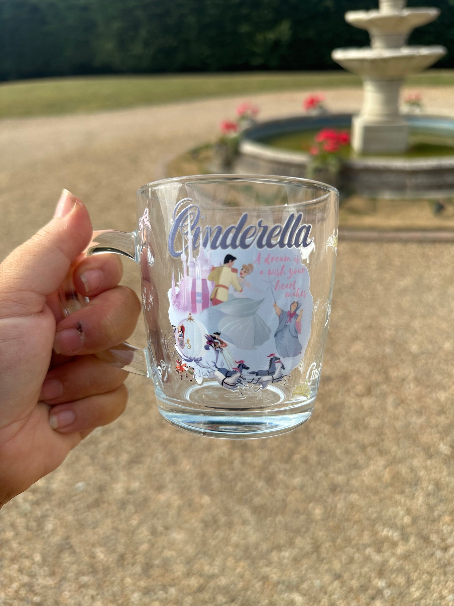 Cinderella glass mug