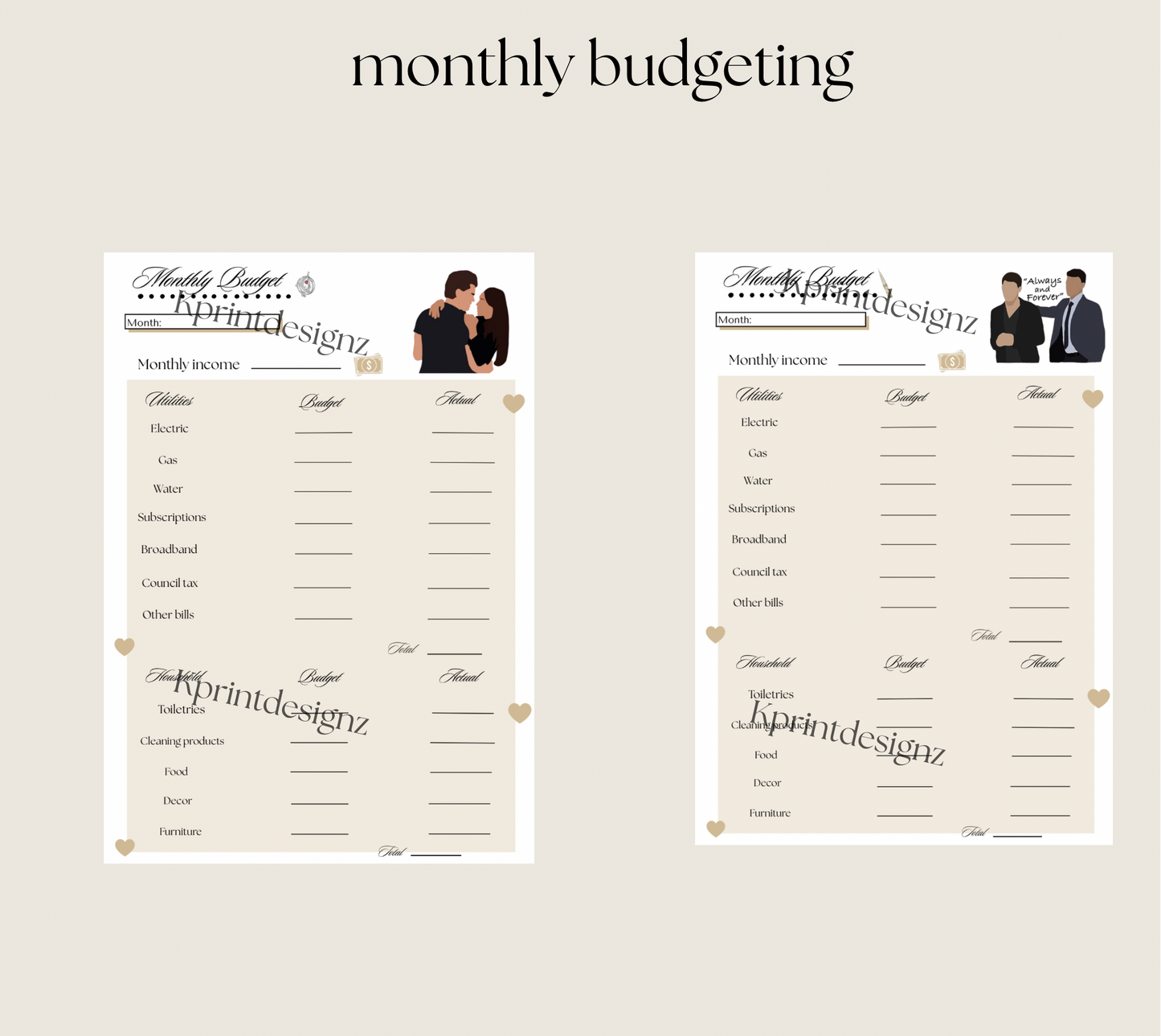The vampire diaries A5 UNDATED planner refills