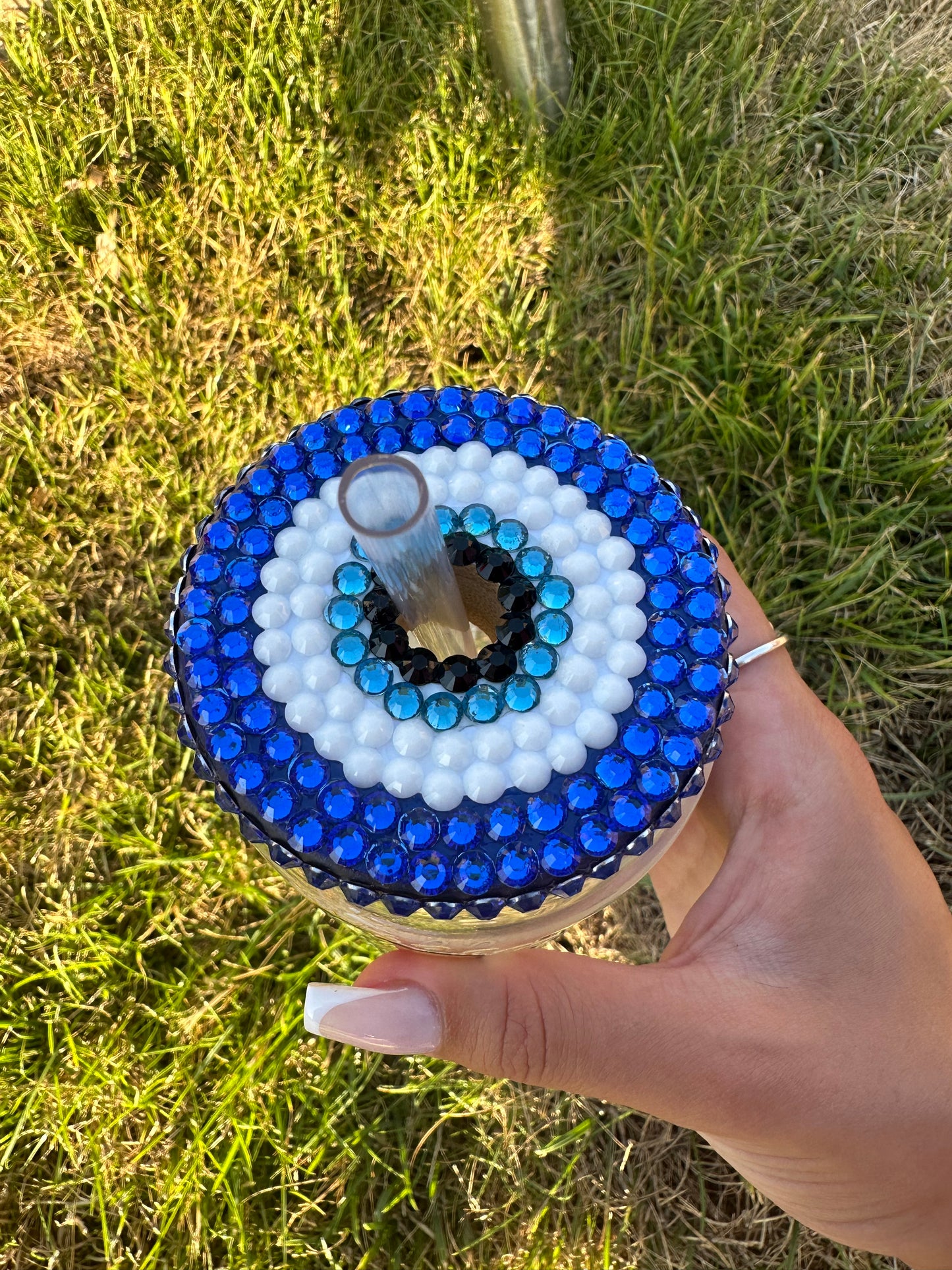 Evil eye good vibes tumbler