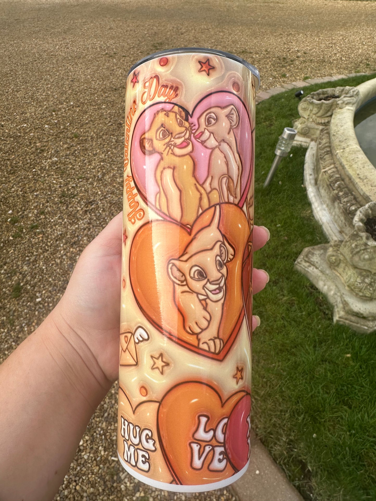 Lion king valentines tumbler