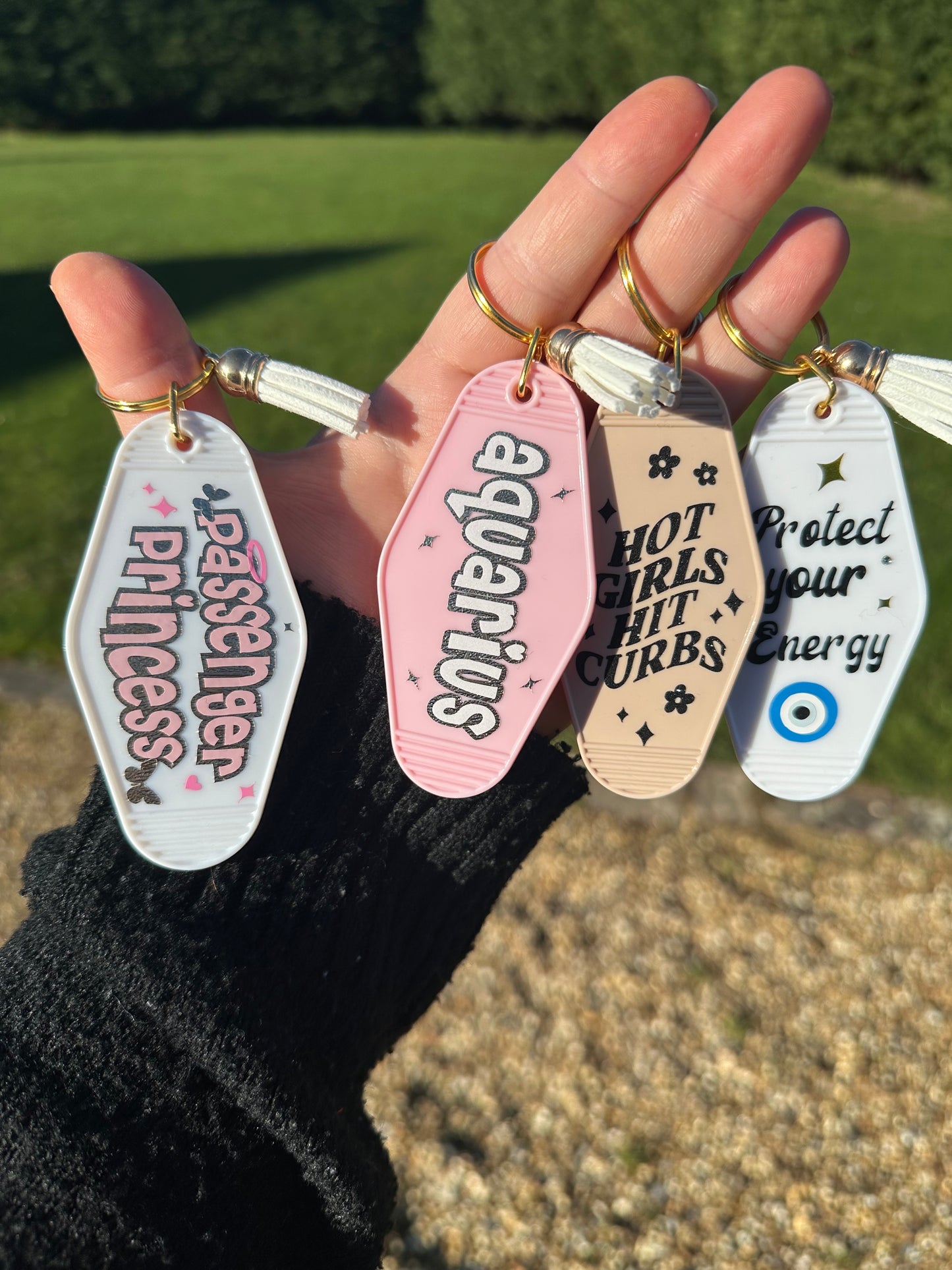 Evil eye motel keyring