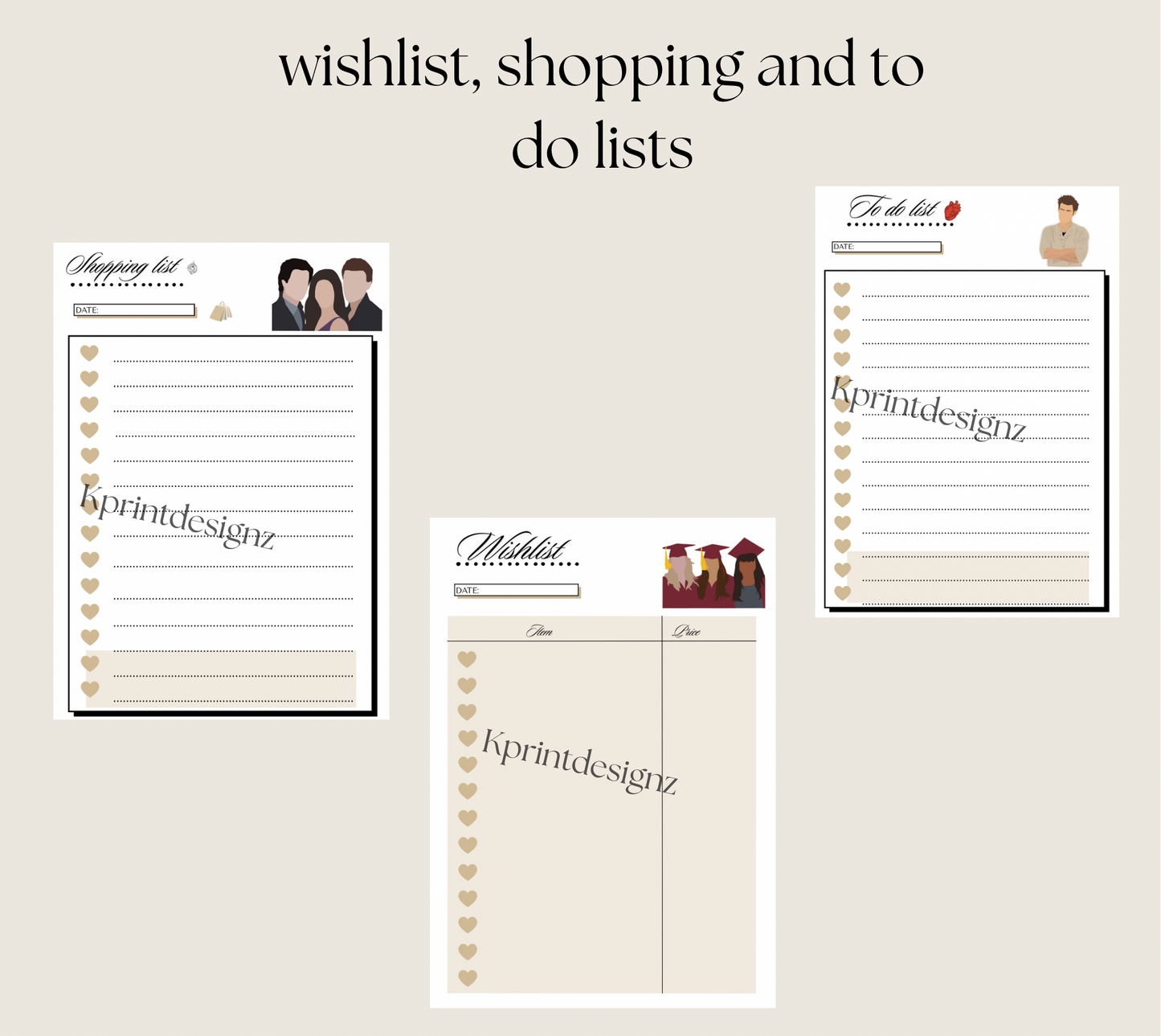 The vampire diaries A5 UNDATED planner refills