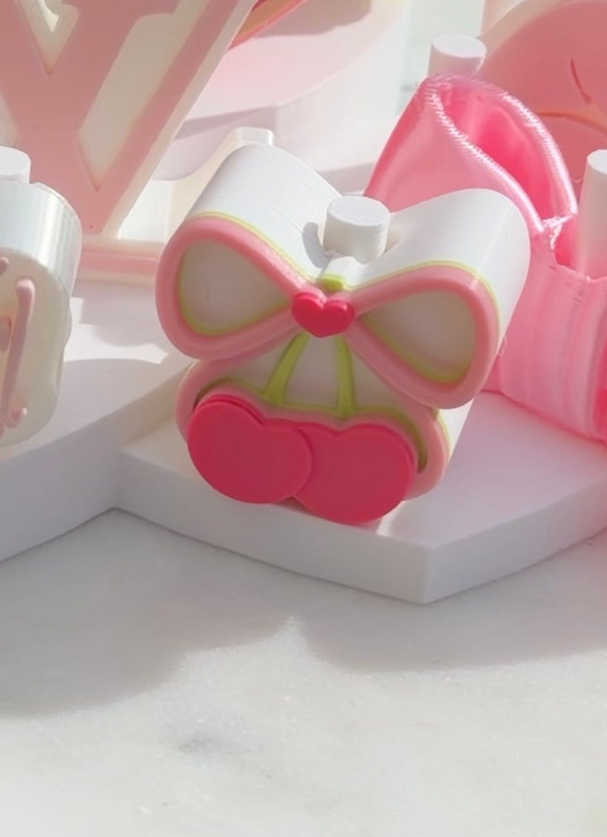 Cherry straw topper