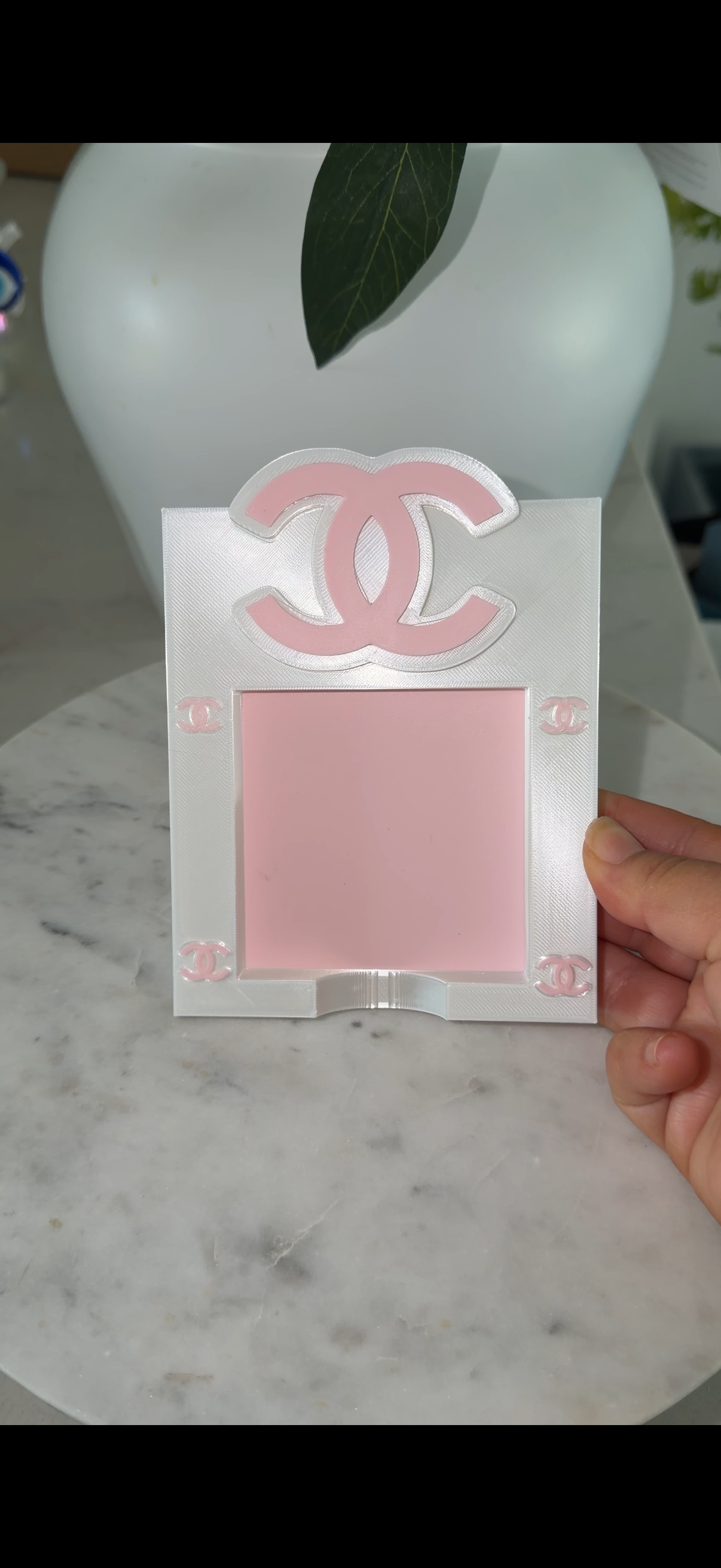 Cc inspired post it note holder