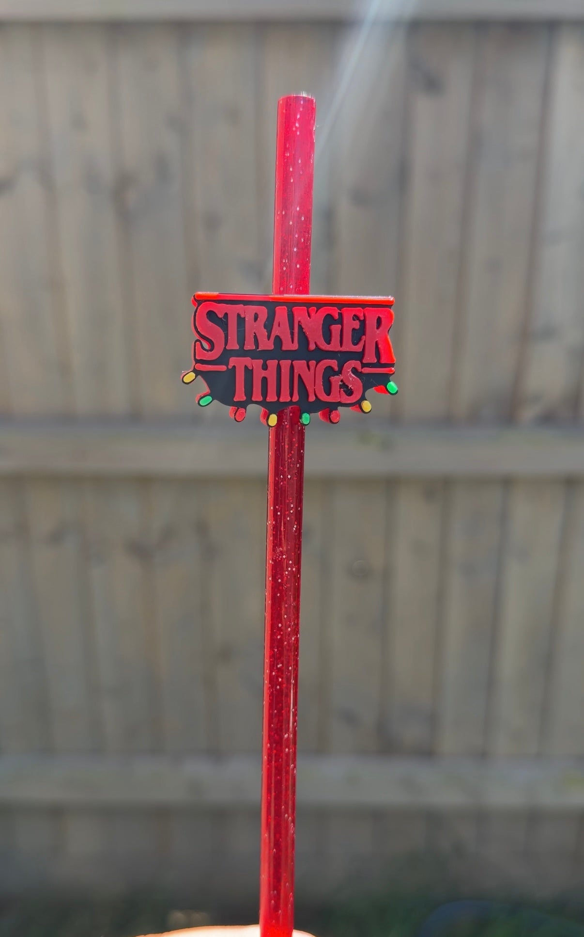 Stranger things straw topper
